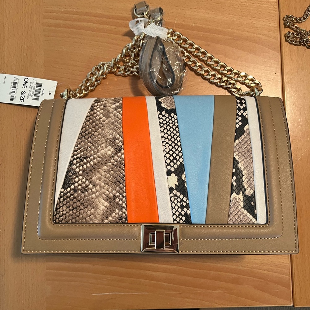 Multicolor Snakeskin Pattern Women's Bag